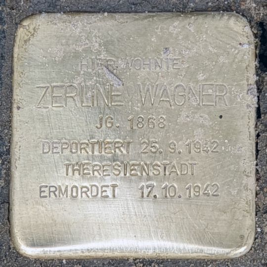 Stolperstein für Zerline Wagner