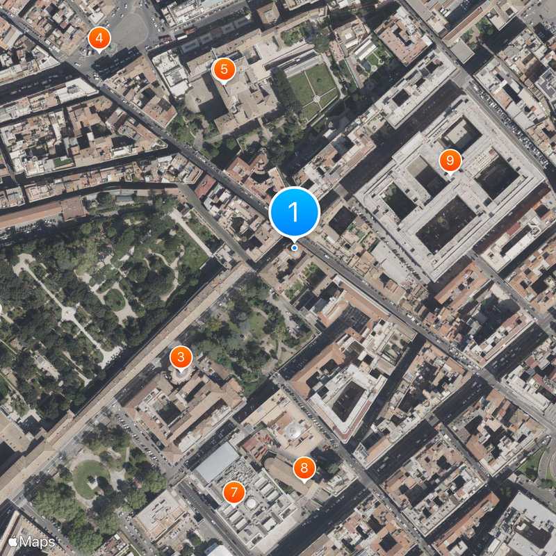 Saint Charles at the Four Fountains Map