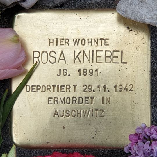 Stolperstein en memoria de Rosa Kniebel