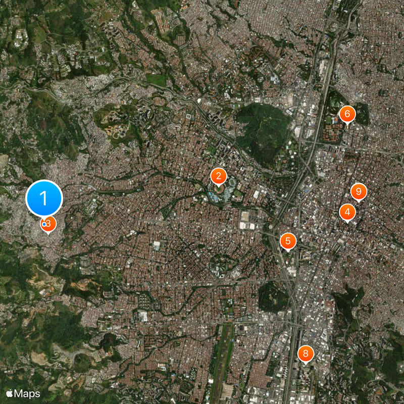 Commune 13 San Javier Map