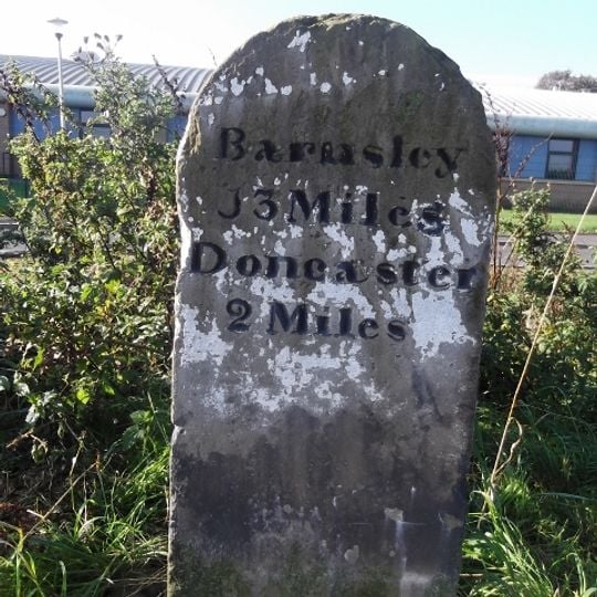 Milepost Approximately 50 Metres To West Of Pedestrian Entrance To Scawsby Ridgwood Comprehensive School