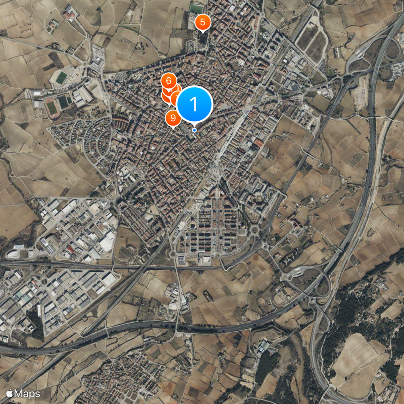 Villafranca del Panadés Mapa