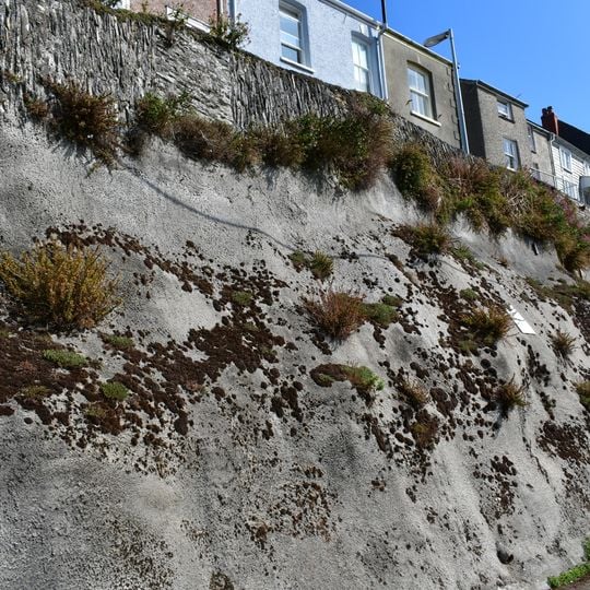 Wall Along The South Side Of The Cliff