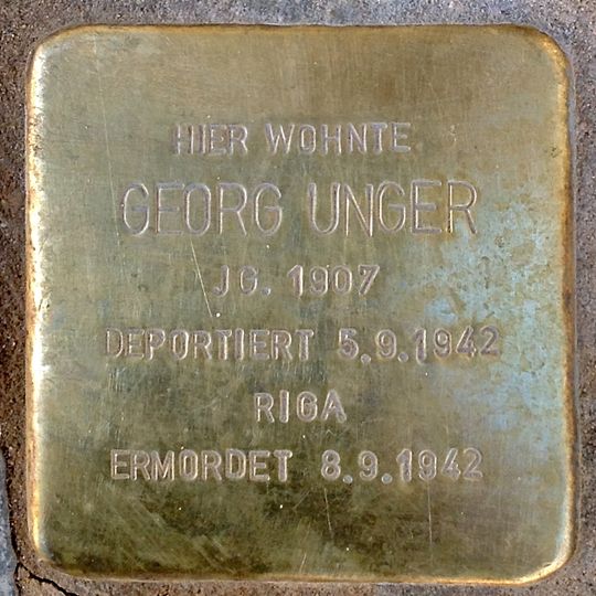 Stolperstein für Georg Unger