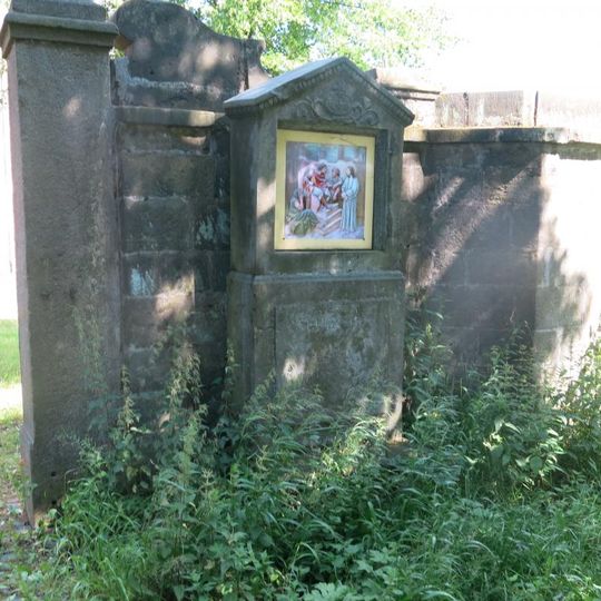 Kaplička Křížové cesty-I u kostela ve Starých Křečanech