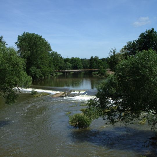 Road bridge over the Sázava in Čerčany