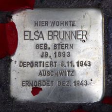 Stolperstein à la mémoire d’Elsa Brunner