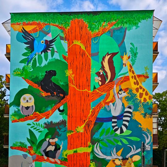 Wandmalerei, Kunstwerk