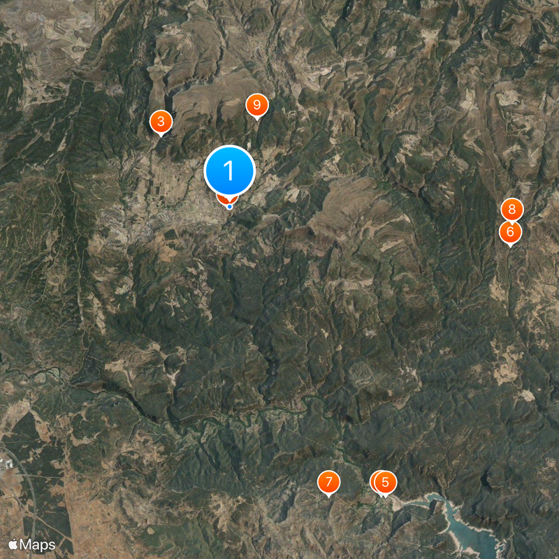 Rubielos de Mora Map