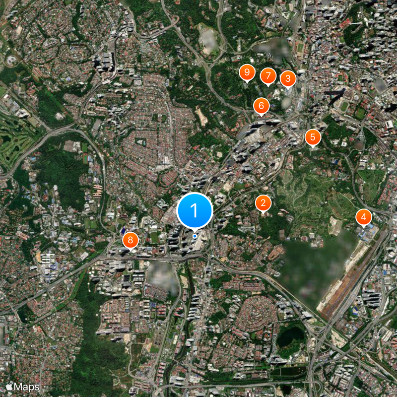 Mid Valley Megamall Map