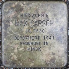 Stolperstein em memória de Max Carsch