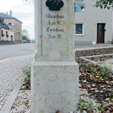 Kgl.-sächs. Postmeilenstein Waldenburg