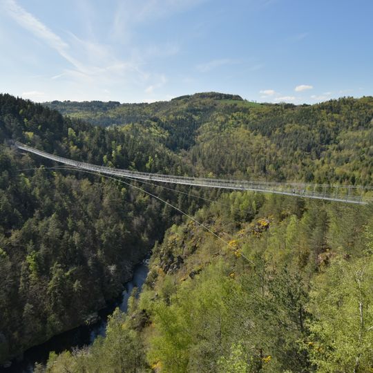 Passerelle himalayenne des gorges du Lignon