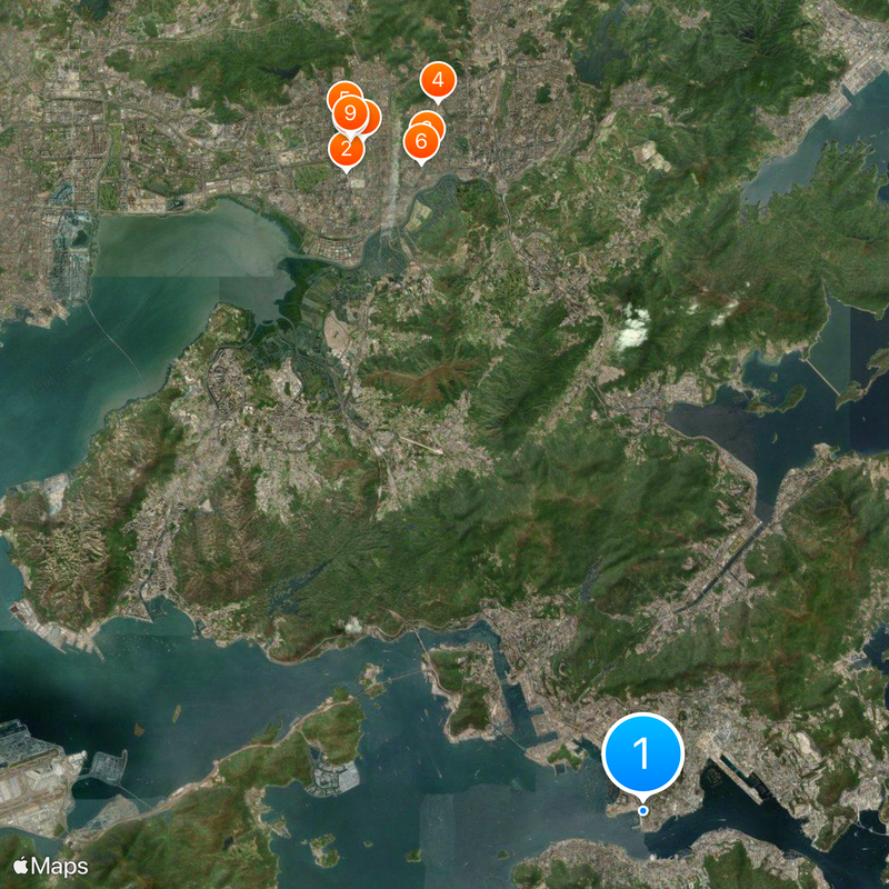Guangzhou–Shenzhen–Hong Kong Express Rail Link Hong Kong section Map