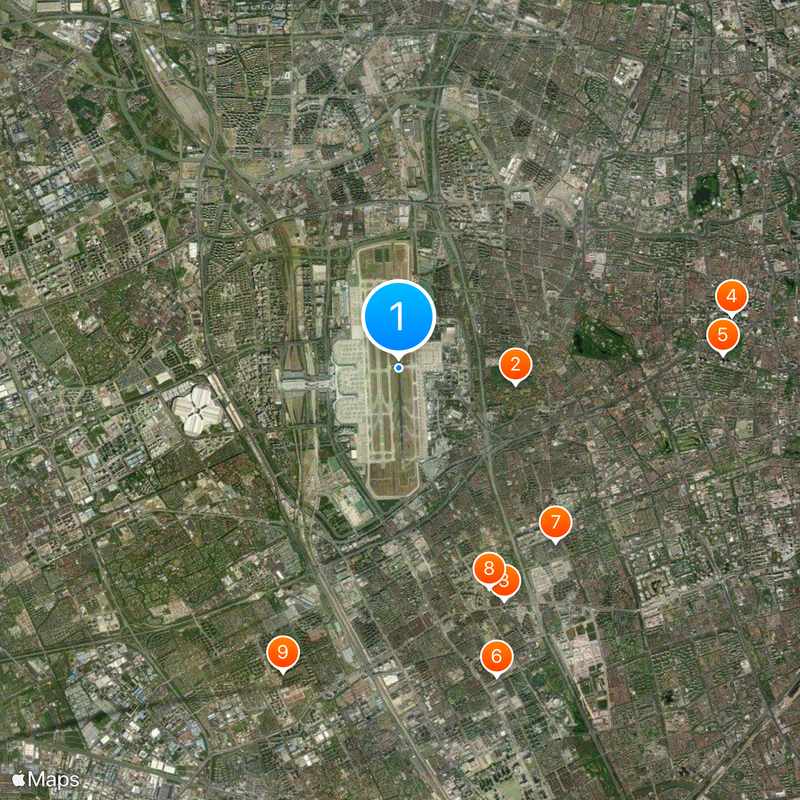 Shanghai Hongqiao International Airport Map
