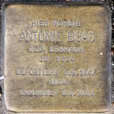 Stolperstein dedicated to Antonie Boas