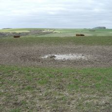 A saucer barrow and three bowl barrows on Tegdown Hill
