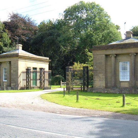 West Stone Lodge And East Stone Lodge With Attached Walls, Gates And Railings