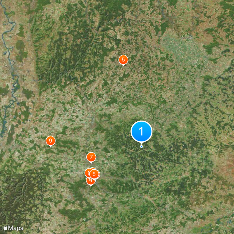 Rejencja Stuttgart Mapa