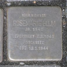Stolperstein à la mémoire de Rosemarie Blum
