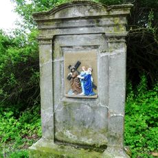 Obrázek na Křížové cestě u Tábora - 1. zastavení