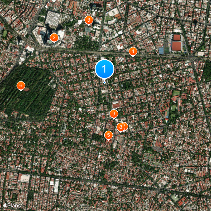 Museo Frida Kahlo Mapa