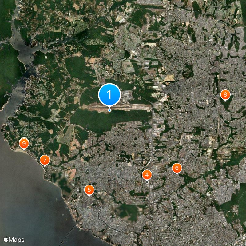 Aeropuerto Internacional Eduardo Gomes Mapa