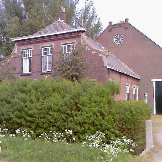 Kromme Elleboog 1: boerderij met woonhuis en Vlaamse schuur