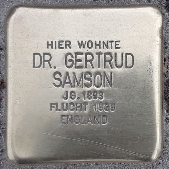 Stolperstein für Gertrud Samson