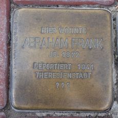 Stolperstein en memoria de Abraham Frank