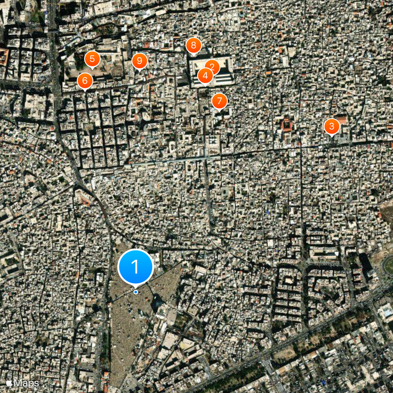 Bab al-Saghir Cemetery Map