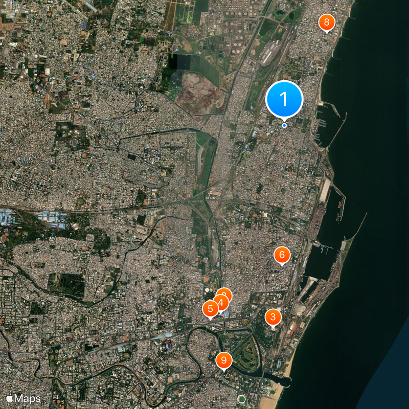 Tondiarpet Map