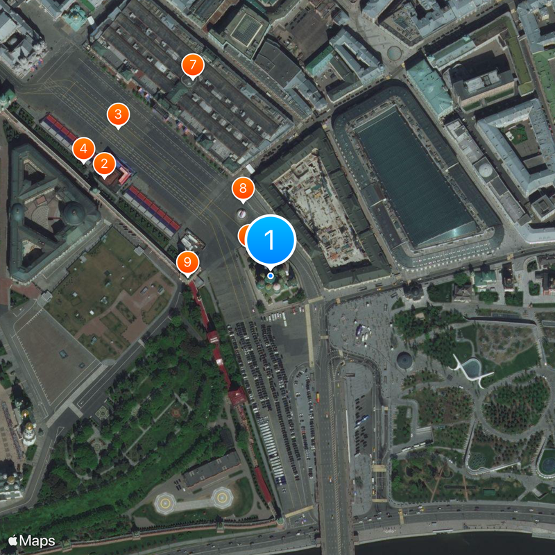 St. Basil's Cathedral Map