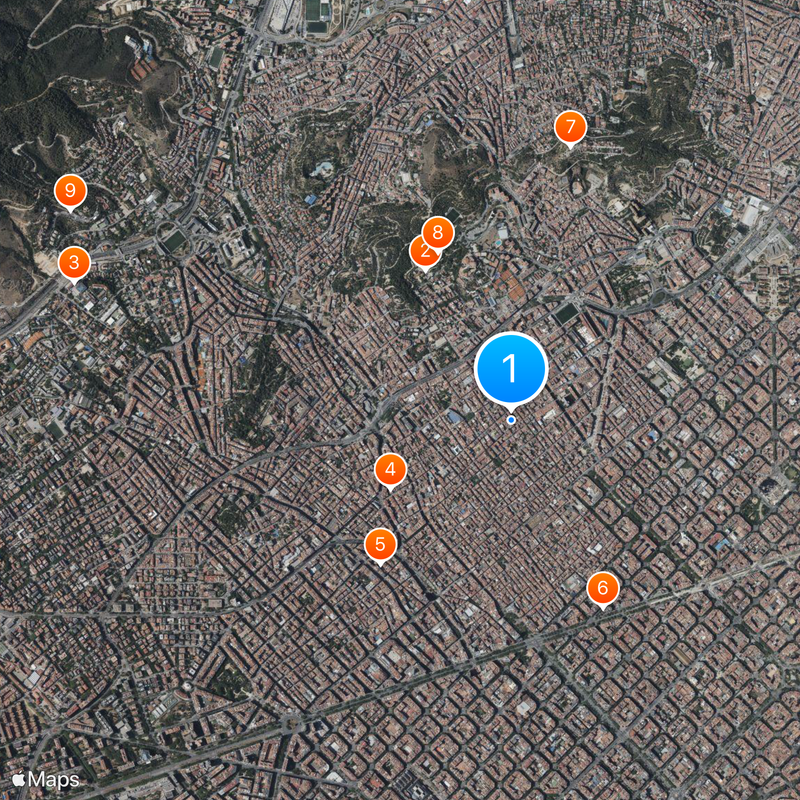 Distrito de Gracia Mapa