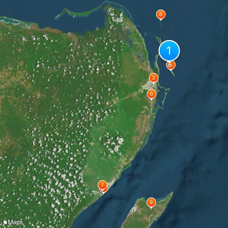 Isla Mujeres Map