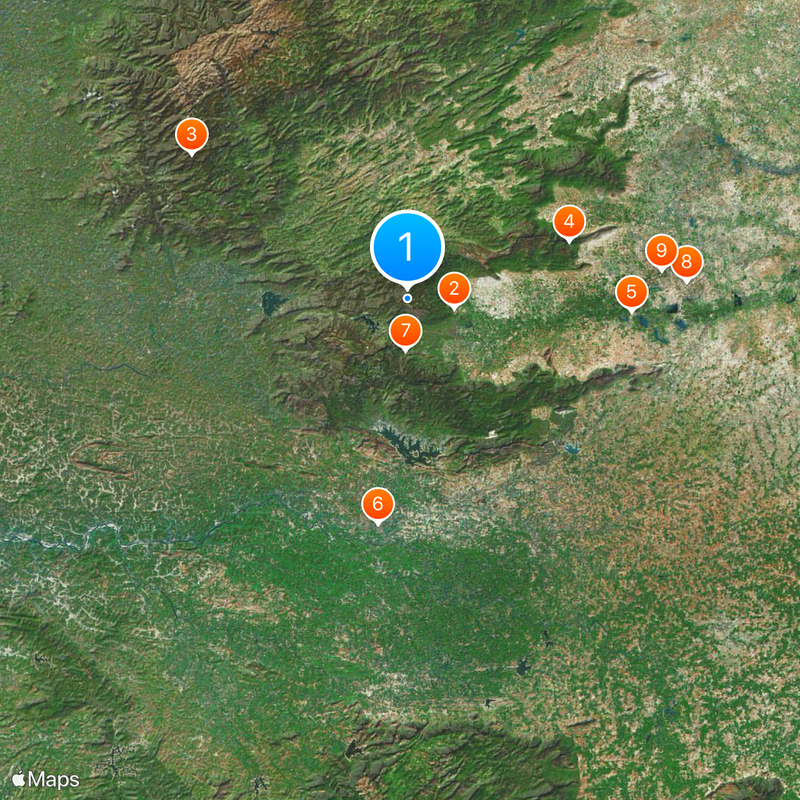 Velliangiri Mountains Map
