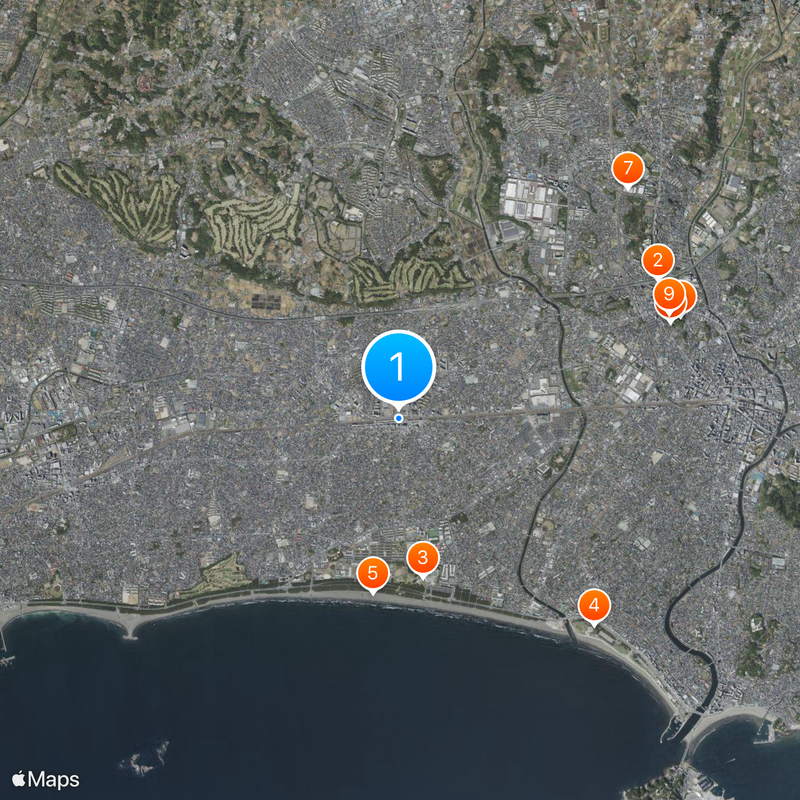 Tsujidō Station Mapa