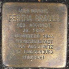 Stolperstein dedicated to Bertha Brauer