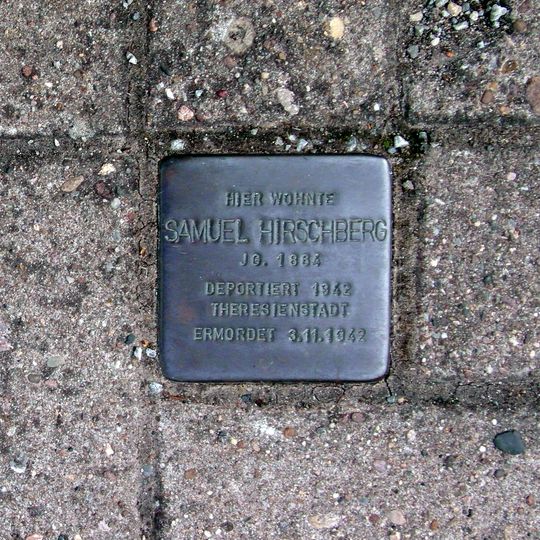Stolperstein en memoria de Samuel Hirschberg
