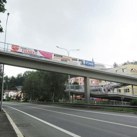 Footbridge over Říční street in Fulnek