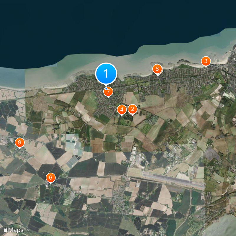 Birchington-on-Sea Mapa