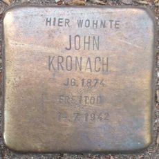 Stolperstein en memoria de John Kronach