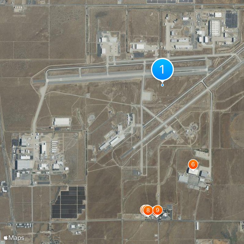 LA/Palmdale Regional Airport Map