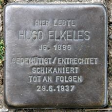 Stolperstein dedicated to Hugo Elkeles