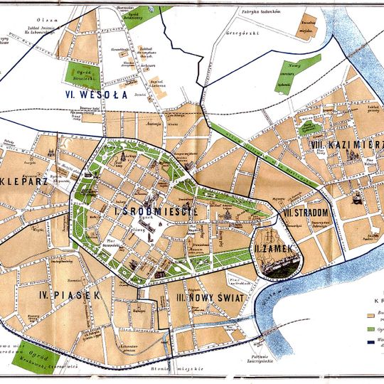 Układ urbanistyczny m. Kazimierza i Stradomia