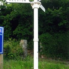 Guide Post At Junction Between B3291 And Gweek Lane