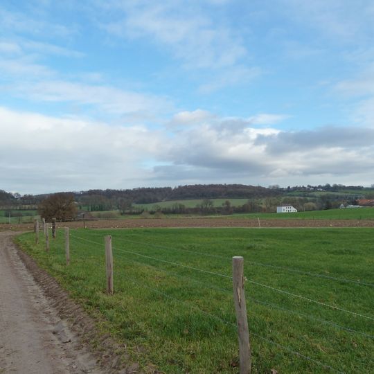 Area with foundations of a building and traces of habitation south of Mamelis