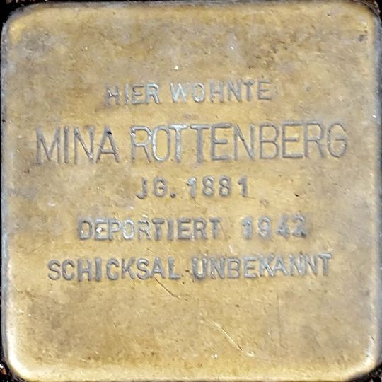 Stolperstein für Mina Rottenberg