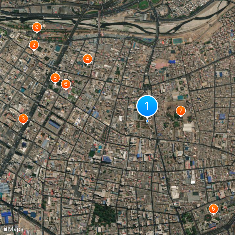 Barrios Altos Map