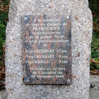 Plaque commémorative de l'accident du 30 novembre 1944